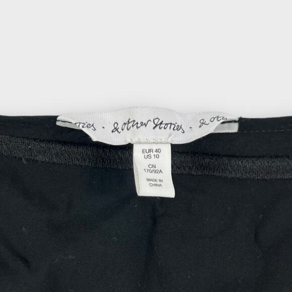 & Other Stories Embroidered Short Sleeve Shirt Dress - Picture 3 of 8